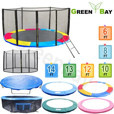 £26.95 • Buy Trampoline Replacement Pad Safety Net Rain Cover Ladder Skirt 6 8 10 12 13 14 Ft