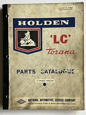 Holden LC Torana Parts Catalogue Book Engine Gearbox Manual Car • $169.99