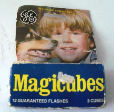 $7.69 • Buy Vintage GE Magicubes Vintage Flash Cubes Bulbs 3 Pack