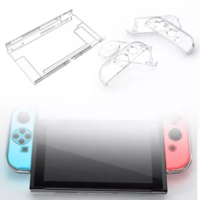 For Nintendo Switch 2-in-1 Set Clear Shockproof Hard Protective Case Cover • $12.39