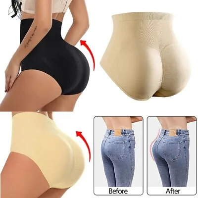 UK Buttock Padded Butt Pants Hip Enhancer Shaper Butt Lifter Boyshorts Underwear • £11.79