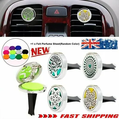 $9.92 • Buy FRAGRANCE & ESSENTIAL OIL DIFFUSER Stainless CAR AIR VENT FRESHENER Aromatherapy