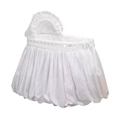 Baby Doll Bedding Pretty Ribbon Bassinet Bedding Set White • $175.88