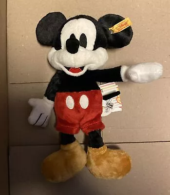 Steiff Disney Soft Cuddly Friends Mickey Mouse 12  Premium Plush - Brand New! • $39.85