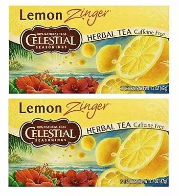 Celestial Seasonings Herbal Tea Lemon Zinger (2 Pack) • $10.55