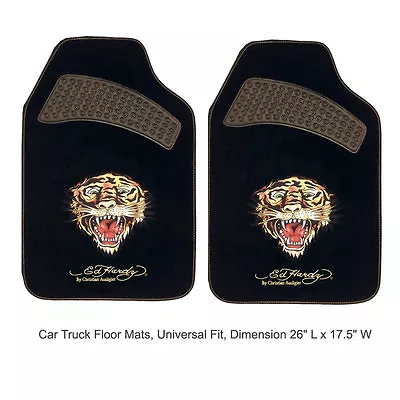 Ed Hardy By Christian Audigier Tiger Car Truck Front Carpet Floor Mats • $24.97