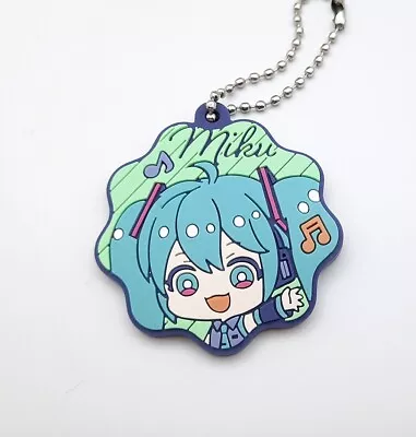 Vocaloid Hatsune Miku 1.5  Rubber Keychain Strap Figure Toy Charm • $16