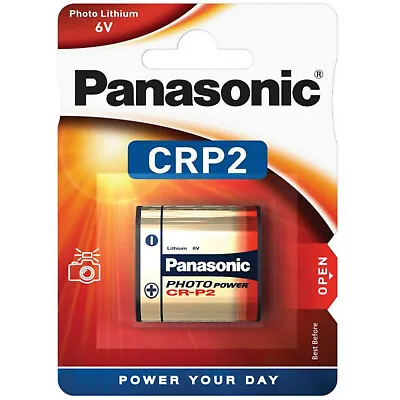 PANASONIC CRP2 6V Lithium Photo BATTERY 223 CR223 DL223 CR-P2 • £5.78