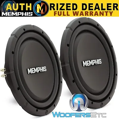 (2) Memphis Srxs1244 12  Dual 4-ohm Shallow Subwoofers Thin Bass Speakers New • $299.99