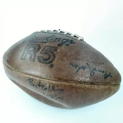 Signed Rawlings R5 Football 10 Signatures Madison Intercollegiate Foot Ball  • $28.50