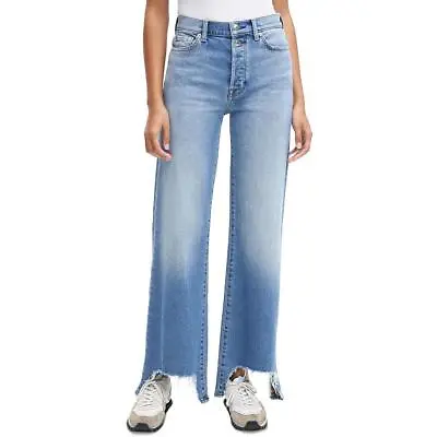 7 For All Mankind Womens Denim Light Wash High Rise Wide Leg Jeans BHFO 5736 • $47.99