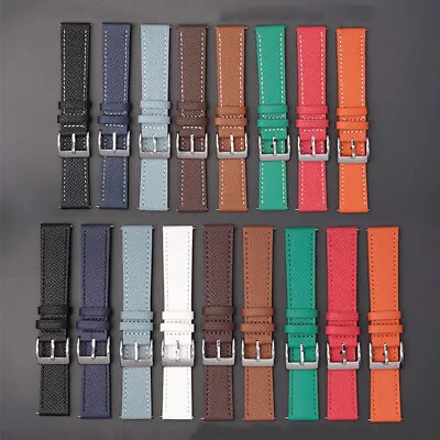 20MM Band For Omega X Swatch Bioceramic Moonswatch Leather Watch Strap • $15.79