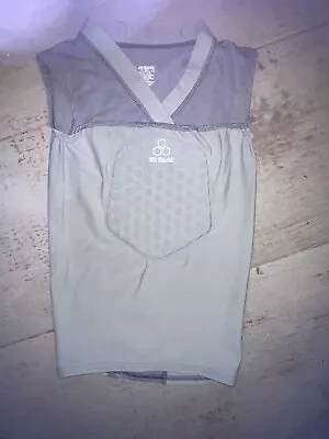 Boy McDavid Hexpad Grey V-Neck Heart Guard Chest Protector Baseball Shirt Medium • $17.99