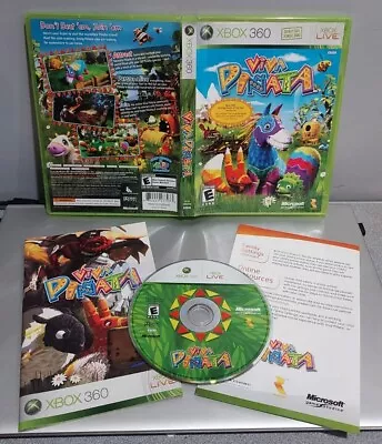 Viva Pinata (Microsoft Xbox 360 2006) 100% Complete W/ Manual CIB VERY CLEAN!! • $14.95