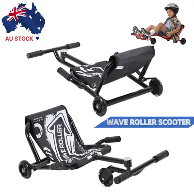 Go Kart Wave Roller Scooter 3 Wheel Self Propelling Hover Kart Scooter Adjust • $60.99