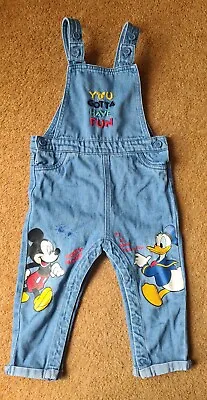 Disney Dungarees Mickey Mouse & Donald Duck 18 - 24 Months Unisex • $12.44