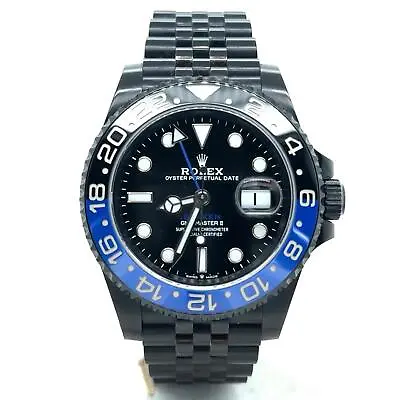 Rolex GMT-Master II Custom Black PVD Automatic 40mm Jubilee Men Watch 126710BLNR • $28504.80