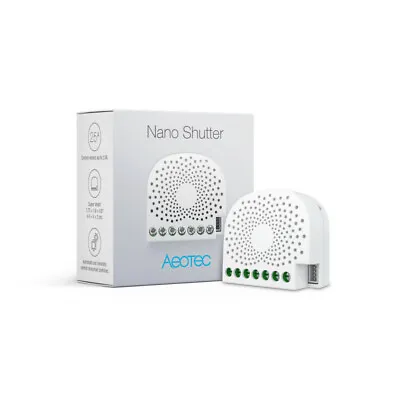 $59.90 • Buy AEOTEC Z-Wave Plus Nano Shutter ZW141