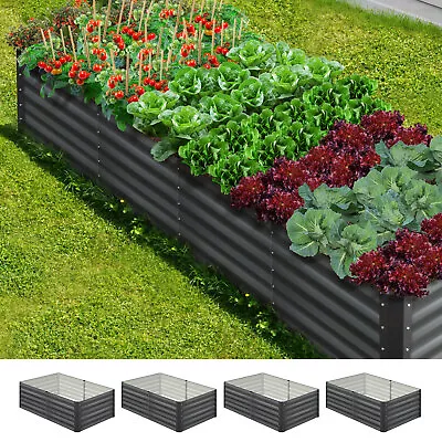 Livsip X2 Garden Bed Kits Raised Instant Planter 320x80x45CM Galvanised Steel • $229.90