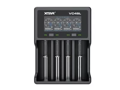 XTAR VC4SL USB-C 1.5V 3.7V 3.6V AA AAA Ni-MH All Lithium Battery Charger • £29.99