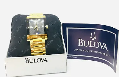 Bulova Men's 4 Diamonds Dress Watch 97F50 • $155