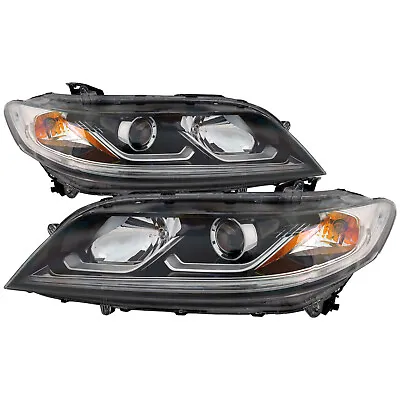 Headlights Pair Halogen For 2016-2017 Honda Accord Coupe EX EXL With LED DRL • $286