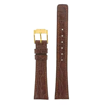 Movado Watch Band Brown Alligator Crocodile Gld Buck 16mm 18mm Long Short Reg  • $89.95