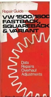 Vw Type 3 1500 1600 Notchback Fastback Variant (1961-72) Owners Repair Handbook • $43.94