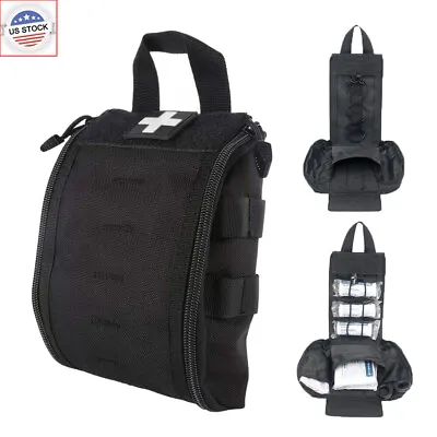 Black 1000D Molle Tactical EMT Medical First Aid Kit Pouch Utility Trauma Bag US • $12.88