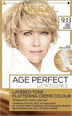 L'Oreal Excellence Age Perfect 9.13 Light Crème Blonde Hair Dye • £8.08