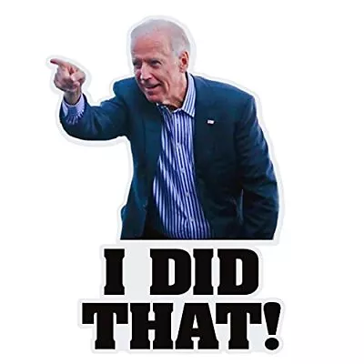 100 Pcs I Did That Biden Stickers Funny Car Bumper Decals For Helmet Laptop • $10.19