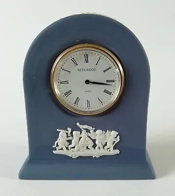 Wedgwood Portland Blue Jasperware Clock - Needs Attention • $78.36