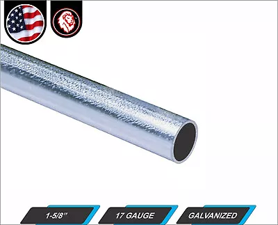 1-3/4  Galvanized Round  Metal Tube - 16 Gauge - 11  Inch Long • $9.50