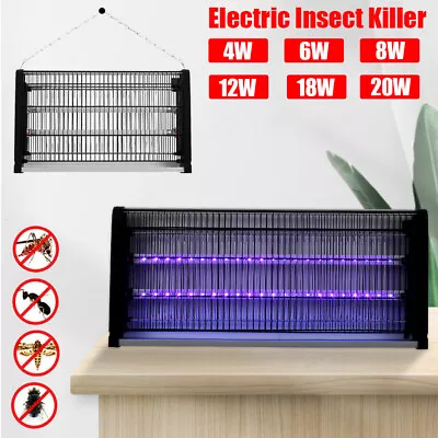 4W-30W Electric Insect Killer Mosquito Fly Bug Zapper Pest Trap LED Indoor Lamp • £35.69