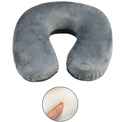 Memory Foam U Shaped Travel Sleep Pillow Neck Support Head Back Cushion Gray • $10.83