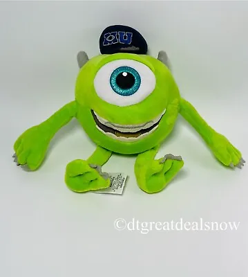 Disney Monsters Inc. University Mike Wazowski Toy Plush With MU Hat 11” Green • $11.99