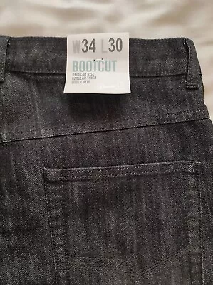 Men's Bootcut Jeans W34 L30 Black - Brand New • £8