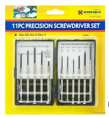 1x 11pc Precision Small Screwdriver Set Phone Watch Laptop Mobile Glasses Clock • £2.99