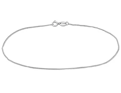 Curb Link Chain Bracelet In Platinum (9 Inches) • $179