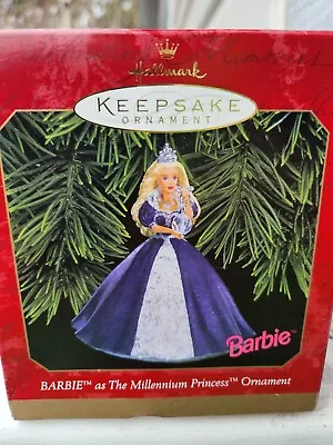 Hallmark Keepsake Barbie  As The Millenium Princess  Ornament NIB Vintage • $12