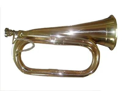 Sale Brass And Copper Army Us British Bugle For Scount&military Ceromony • $115.86