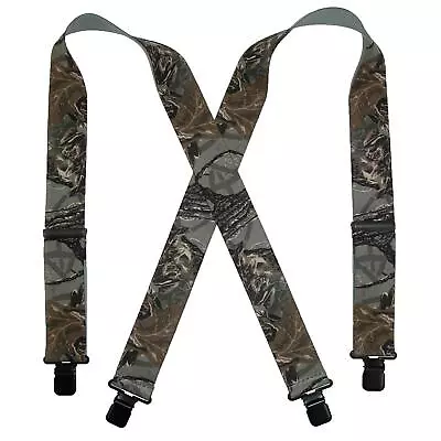 New CTM Men's Elastic Clip-End 2 Inch Realtree Camo Suspenders • $23.94