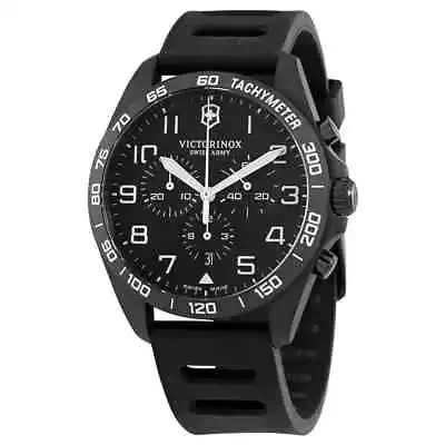 Victorinox FieldForce Sport Chronograph Quartz Black Dial Men's Watch 241926.1 • $439.98