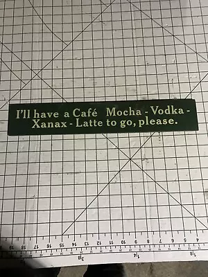 Cafe Mocha Vodka To Go Please Pressed Board Hang Wall Hanging Art Decor B284 • £13.43