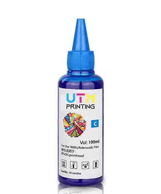 Cyan DTF Ink 100ml (3.4 Oz) For Epson Based Printers • $6.99
