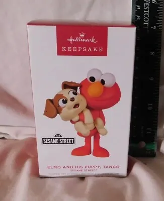 Elmo & His Puppy Tango Ornament Sesame Street Christmas Hallmark 2022 Dog • $19.99