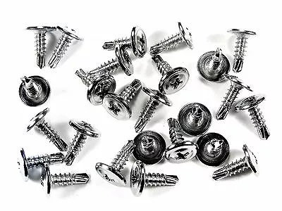 $9.95 • Buy Ford Chrome Wheel Well Trim Molding Screws- Self Tap Low Profile- 25 Screws #230