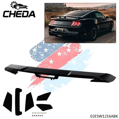 Rear Trunk Spoiler Wing Glossy Black Fit For 2015-20 Ford Mustang S550 GT Style • $67.50