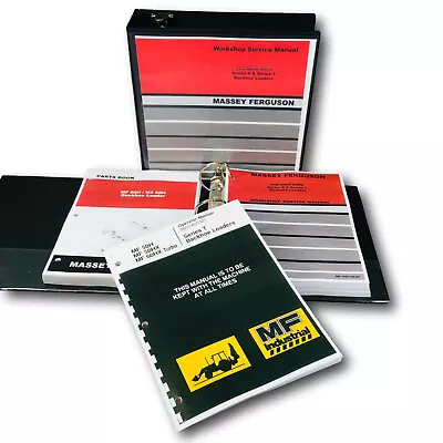 Massey Ferguson 50H 50Hx 60Hx Backhoe Loader Service Parts Operators Manual Set • $169.97