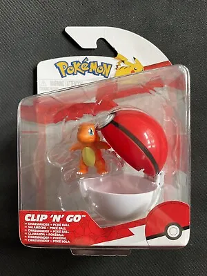 NEW Jazwares PKW3141 Pokemon Clip 'N' Go CHARMANDER & POKE BALL Battle Figure • $40